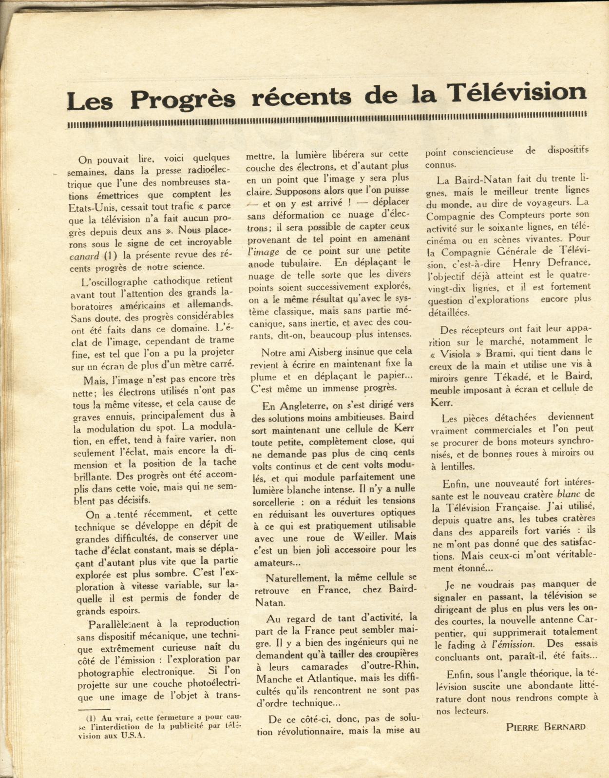 Early Television