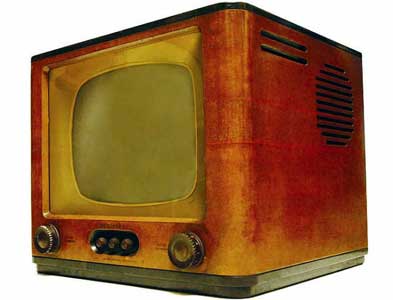 When was color TV invented?